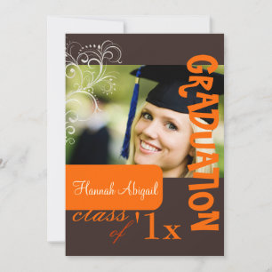 Invitation PixDezines Swirls, Graduation 2011, Couleur person