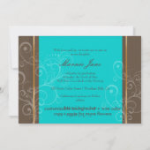 Invitation PixDezines Swirls, Graduation 2011, Couleur person (Dos)