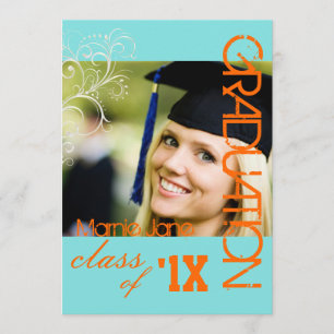 Invitation PixDezines Swirls, Graduation 2013, DO-IT-YOURSELF