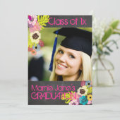 Invitation PixDezines, tableau de bord+graduation florale (Debout devant)