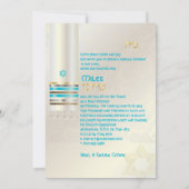 Invitation PixDezines talit en soie/Stylish Bar Mitzvah/or (Dos)