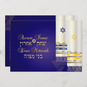 Invitation PixDezines talit/style b'nai mitzvah/do-it-yoursel (Devant / Derrière)