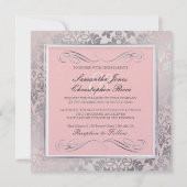 Invitation PixDezines Tanza Rose+Argent/Rose+Gris (Dos)
