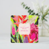 Invitation PixDezines torch gingembre/heliconia/Luau Mariage (Debout devant)
