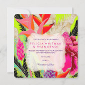 Invitation PixDezines torch gingembre/heliconia/Luau Mariage (Dos)