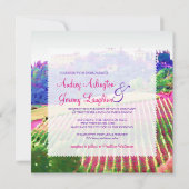 Invitation PixDezines Toscane Vinyard / mariage de destinatio (Dos)