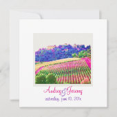 Invitation PixDezines Toscane Vinyard / mariage de destinatio (Devant)