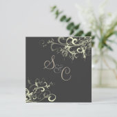Invitation PixDezines tourbillon crème+graphite (Debout devant)
