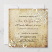 Invitation PixDezines tourbillons à crème vintage (Dos)