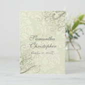 Invitation PixDezines tourbillons d'ébène/damas d'ivoire (Debout devant)