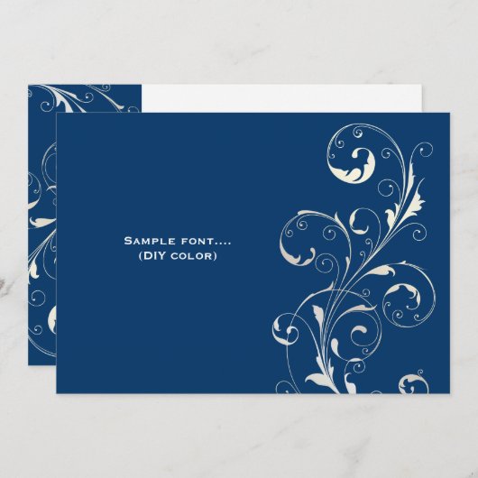 Invitation PixDezines tourbillons/do-it-yourself couleurs, ma (Devant / Derrière)