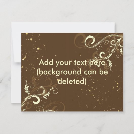 Invitation PixDezines TOURBILLONS VANILLE/CAFE AU LAIT (Dos)