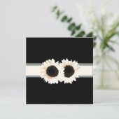 Invitation PixDezines tournesol blanc/do-it-yourself arrière  (Debout devant)