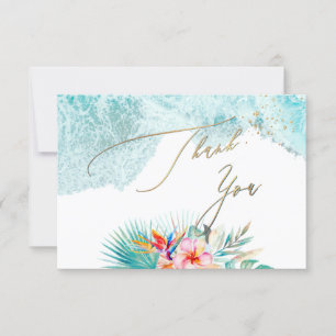 Invitation PixDezines Tropical Paradise Beach Merci