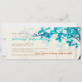 Invitation PixDezines TURQUOISE ORCHIDS/RENANTHERA/DO-IT-YOUR (Dos)