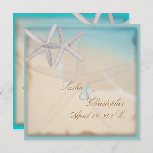 Invitation PixDezines Under the Sea, DO-IT-YOURSELF couleur a (Devant / Derrière)