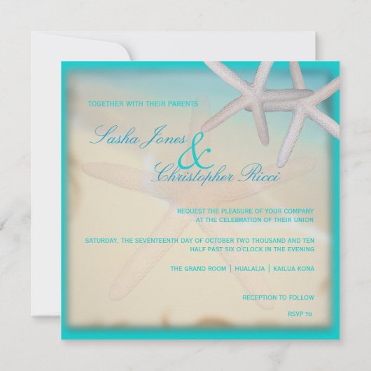 Invitation PixDezines Under the Sea, DO-IT-YOURSELF couleur a (Dos)
