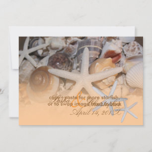 Invitation PixDezines Under the Sea, Starfish/Invitations