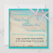 Invitation PixDezines Under the Sea, Starfish/Invitations (Dos)