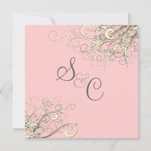 Invitation PixDezines VANILLA SWIRLS/ARRIÈRE - PLAN DO-IT-YOU (Devant)