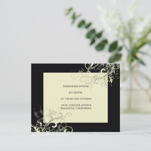 Invitation PixDezines VANILLA SWIRLS/ARRIÈRE - PLAN DO-IT-YOU (Debout devant)