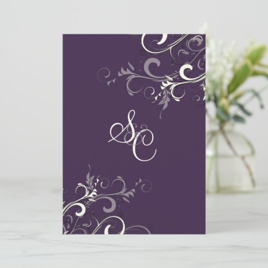 Invitation PixDezines VANILLA SWIRLS/DO-IT-YOURSELF COULEUR, (Debout devant)