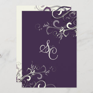 Invitation PixDezines VANILLA SWIRLS/DO-IT-YOURSELF COULEUR, 