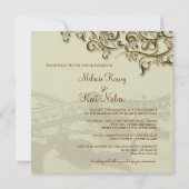 Invitation PixDezines Vénétie Vintage, Pont du Rialto (Dos)