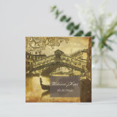 Invitation PixDezines Vénétie Vintage, Pont du Rialto (Debout devant)