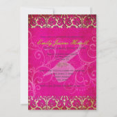 Invitation PixDezines Vintage Damask Swirl/Graduation (Dos)