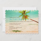 Invitation PixDezines Vintage Hawaiian Beach/Turquoise (Dos)