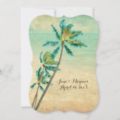 Invitation PixDezines Vintage Hawaiian Beach/turquoise (Devant)