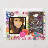 Invitation PixDezines Wailea, diplôme floral (Devant)