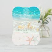 Invitation PixDezines We Do Chandelier/Plage/Destination (Debout devant)