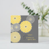 Invitation PixDezines Yellow Kiku (chrysanthème) (Debout devant)