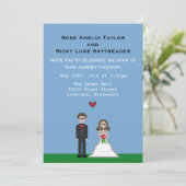 Invitation Pixel Gamer Mariée et mariage de chambr (Debout devant)