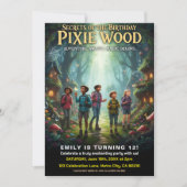 Invitation Pixie Wood Magical Birthday Party (Devant)