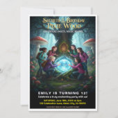 Invitation Pixie Wood Magical Birthday Party (Devant)