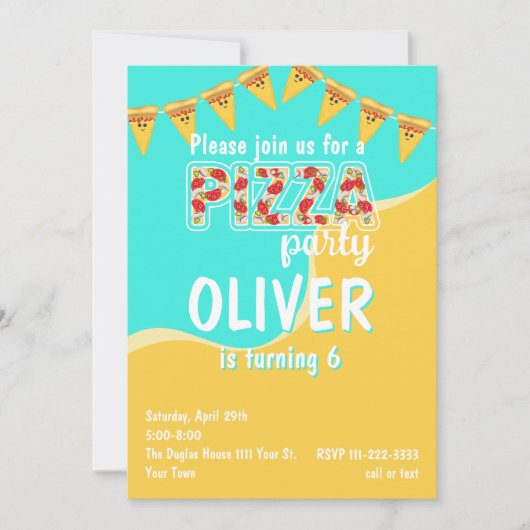 Invitation Pizza (Devant)