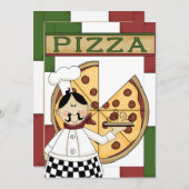 Invitation Pizza (Devant / Derrière)