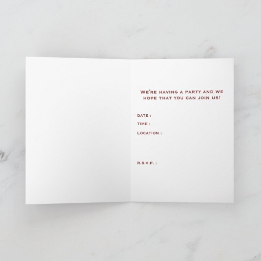 Invitation pizza (Intérieur)