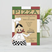 Invitation Pizza (Debout devant)
