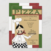 Invitation Pizza (Devant / Derrière)