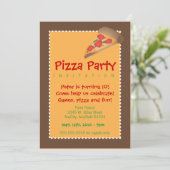 Invitation Pizza (Debout devant)
