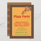 Invitation Pizza (Devant / Derrière)
