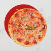 Invitation Pizza (Devant / Derrière)