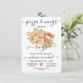 Invitation Pizza & Ailes avant les anneaux Dîner de répétitio (Debout devant)