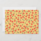 Invitation PIZZA Anniversaire Fête Faire du Chef Amusant Nour (Dos)