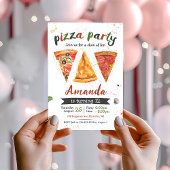 Invitation Pizza Anniversaire Invitation, Pizza Party