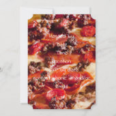 Invitation pizza au saucisson et pepperoni enterrement de vie (Dos)